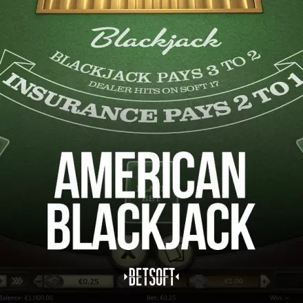 American Blackjack game by Betsoft Gaming – logo hosted on Alf Casino