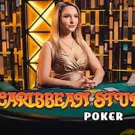 Caribbean Stud Poker casino game by Evolution – featured logo at Alf Casino