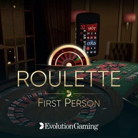 First Person Roulette online game logo by Evolution on alf-casino.pl