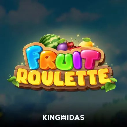 Fruit Roulette online game logo by King Midas on alf-casino.pl