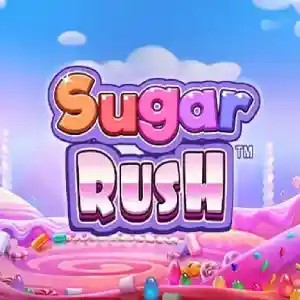 Sugar Rush online game logo by Pragmatic Play on alf-casino.pl